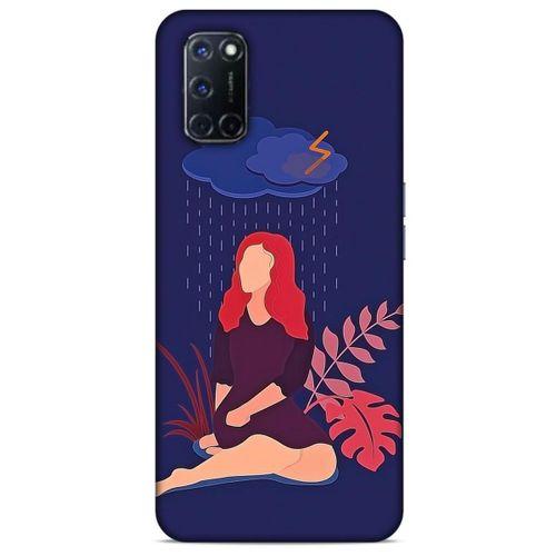 Oppo A52 Kılıf Depresyon (4) Koruma Kılıfı Açık Kahverengi