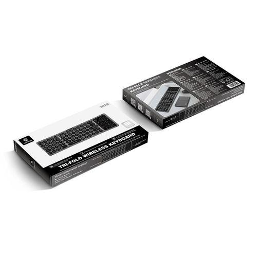 Lenyes WK110 Sessiz Tuş Tasarımlı Num Touch Pad Özellikli Katlanabilir Bluetooth Bağlantılı Kablosuz Klavye