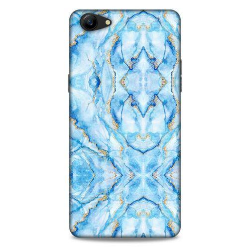 Mermer Desenli (33) Tema Hybrid Kılıf Bebek Mavisi Oppo A79 Kılıf