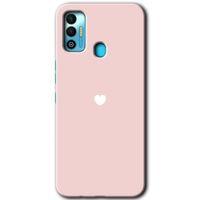 Tecno Spark 7T Kılıf HD Desen Baskılı Arka Kapak - Sade Kalp