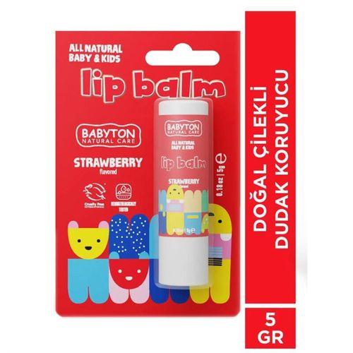 Babyton Babyton Bebek ve Çocuklar İçin Doğal Dudak Koruyucu Balm Çilek