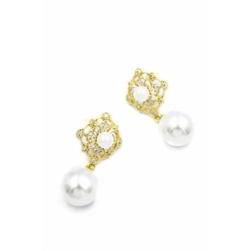 İncili Küpe - Altın