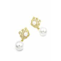 İncili Küpe - Altın