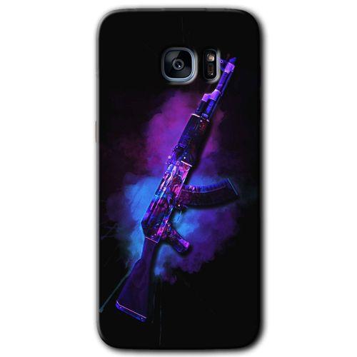 Samsung Galaxy S7 Edge Kılıf HD Desen Baskılı Arka Kapak + Temperli Cam - AK