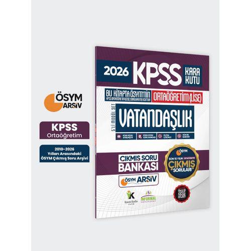 2026 FULLOrtaöğretim KPSS Vatandaşlık Kara Kutu ÖSYM Çıkmış Soru Bankası Son 15 Yıl(Sadece Lise)