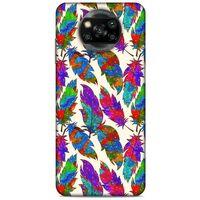 Xiaomi Redmi Poco X3 Kılıf Desenli Özel Seri Tüyler (34) Slim Armor Kılıf