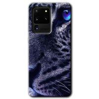 Galaxy S20 Ultra Kılıf HD Desen Baskılı Arka Kapak - Kaplan + Kırılmaz Cam