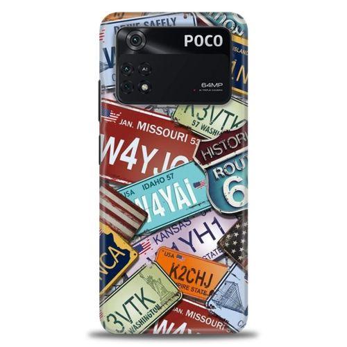 Xiaomi Poco M4 Pro 4G Kılıf HD Baskılı Kılıf - W6HQF + Tam Ekran Koruyucu