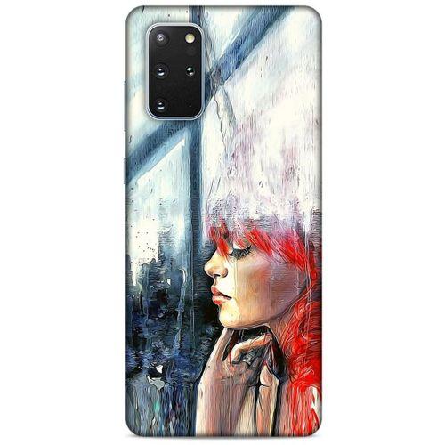 Samsung Galaxy S20 Plus Kılıf Depresyon (14) Lansman Kılıf Mor Bordo