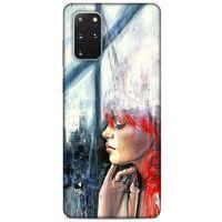 Samsung Galaxy S20 Plus Kılıf Depresyon (14) Lansman Kılıf Mor Bordo