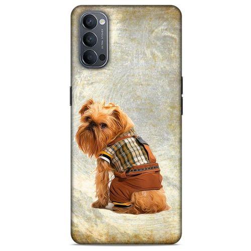 Oppo Reno 4 Kılıf Köpek Kıyafetleri (25) Antişok Kapak Brussels Griffon Sweatshirt