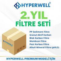 Hyperwell Premium Alkali Mineral Cihazlar İçin  6'li Filtre Seti