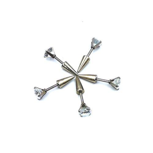 Renkli Taşlı Çelik 5 Adet Kaş Tragus Piercing