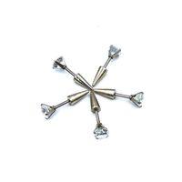 Renkli Taşlı Çelik 5 Adet Kaş Tragus Piercing