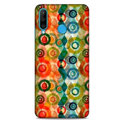 Huawei P30 Lite Kılıf Pastel Renkler (31) TPU Kılıf Kırmızı Yeşil