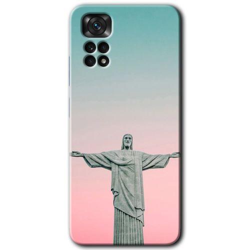 MRCİLETİSİM Xiaomi Redmi Note 11 Pro 5G Kılıf HD Desen Baskılı Arka Kapak+Temperli Cam - Rio