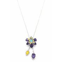 Swr Çiçek Kolye - Mor