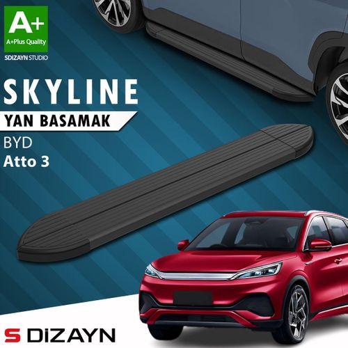 S-Dizayn BYD Atto 3 Skyline Siyah Yan Basamak 193 Cm 2022 Üzeri A+ Kalite