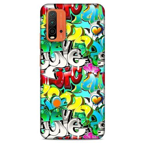 Lopard Xiaomi Redmi 9T Uyumlu Kılıf Graffitix (13) Silikon Kap