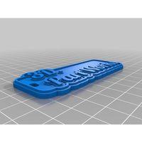 Kişiselleştirilmiş Çok Satırlı Etiket veya Anahtarlık 3D Baskı (Bu ürün Sadece Plastik parçadır - Almadan Önce Soru Sorabilirsiniz)