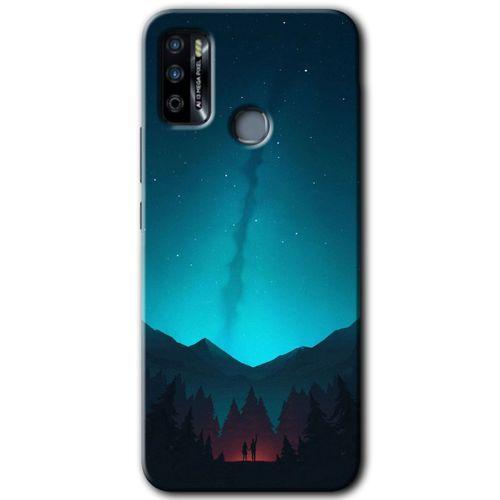 İnfinix Hot 9 Play Kılıf HD Desen Baskılı Arka Kapak - Night Fores Mount