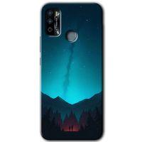 İnfinix Hot 9 Play Kılıf HD Desen Baskılı Arka Kapak - Night Fores Mount