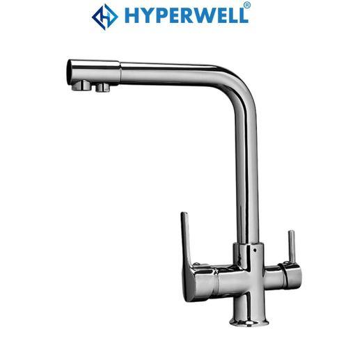 Hyperwell 3 Girişli Mutfak Bataryası - 3 Yollu Musluk 3 Fonksiyonlu Musluk - Sıcak, Soğuk, Arıtma