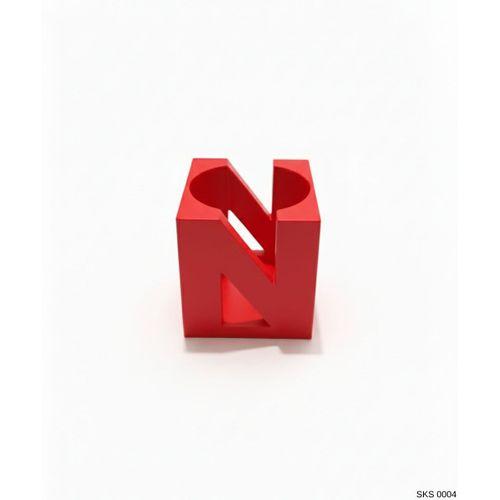 Kirmizi Harf Seklinde Mini Dekoratif Saksi Kisiye Ozel Bas Harf Tasarim Masa Ustu Ofis Dekoru 7 Cm