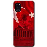Samsung Galaxy A31 HD Baskılı Kılıf + 9D Tam Ekran Koruyucu - Anıtkabir Atatürk