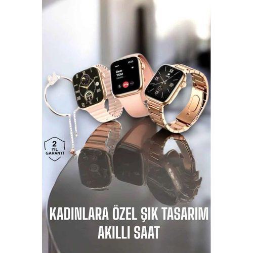 Akıllı Saat Kadınlara Uyku Ve Sağlık Takibi Yapabilen Bileklik Hediyeli