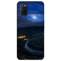 Lopard Oppo A52 Uyumlu Kılıf Gece'S (50) Shockproof Kılıf Şehir Işıkları