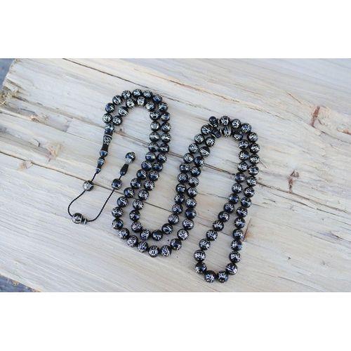 Oltu Taşı ESMAÜL HÜSNA  Arapça El İşçiliği  Namaz Tespihi