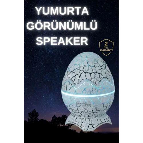 Dinozor Yumurtası Gece Masa Lambası Bluetooth Hoparlör 14 Renk Seçeneği