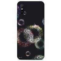 Y.Liva-2021 Özel Seri Siyah Soyut-122 Xiaomi Redmi 9A Kılıf Silikon Kapak