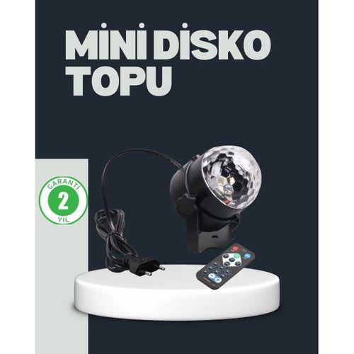 Rgb Led Disko Küresi 7 Modlu Uzaktan Kumandalı