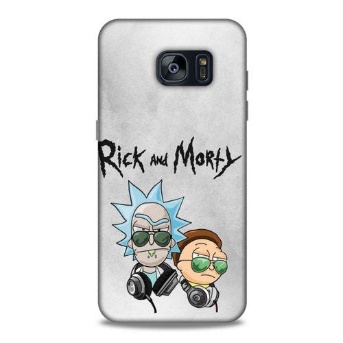 Samsung Galaxy S7 Edge Uyumlu Kılıf Rick And Morty (4) Koruma Kılıfı Eye Patch Morty
