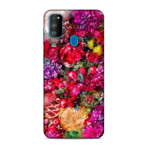 Samsung Galaxy M30s Kılıf Suluboya Buket Arka Kapak Silikon Koruma Full Koruyucu