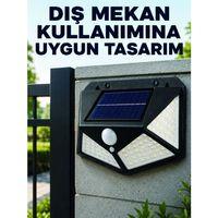 Bahçe Balkon Garaj Ve Girişler İçin Güneş Enerjili Hareket Sensörlü Led Duvar Lambası