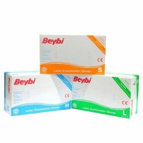 Beybi Pudralı Lateks Muayene Eldiveni 100'lü MEDİUM