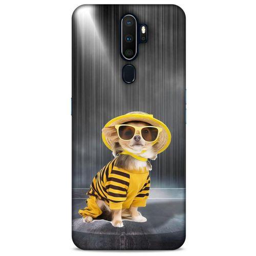 Oppo A5 2020 Kılıf Köpek Kıyafetleri (15) Antişok Kılıf Chihuahua Pijama