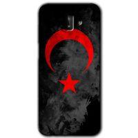 Galaxy J6 Plus Kılıf HD Desen Baskılı Arka Kapak - Black Ayyıldız