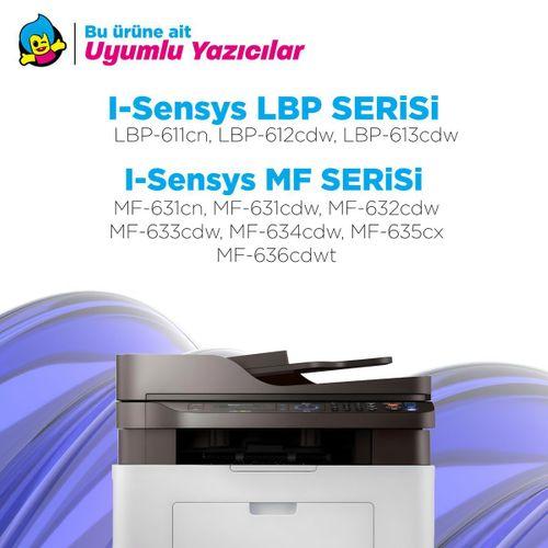 Canon CRG-045H Set Muadil Toneri/ LBP-611Cn / LBP-613Cdw / MF-631Cn / MF-633Cdw / MF-635Cx -Eco