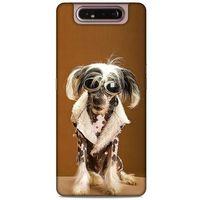 Samsung Galaxy A80 Kılıf Köpek Kıyafetleri (12) Koruyucu Silikon Chinese Crested