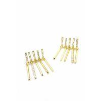 Taş Sallantılı Küpe - Altın