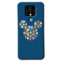 MRCİLETİSİM Tecno Camon 16 Kılıf HD Desen Baskılı Arka Kapak+Temperli Cam - Mickey