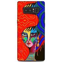 Lopard Samsung Galaxy Note 8 Uyumlu Kılıf Sürreal Yüzler ♀ (10) Full Koruma Kılıfı Desenli