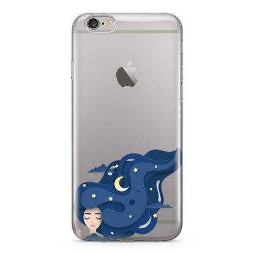 Apple iPhone 6 Plus - 6S Plus Kılıf Origami Kadın Arka Kapak Koruma Desenli Full Koruyucu
