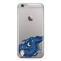 Apple iPhone 6 Plus - 6S Plus Kılıf Origami Kadın Arka Kapak Koruma Desenli Full Koruyucu