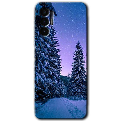 Tecno Spark 8 Pro Kılıf HD Desen Baskılı Arka Kapak - Kış Manzarası