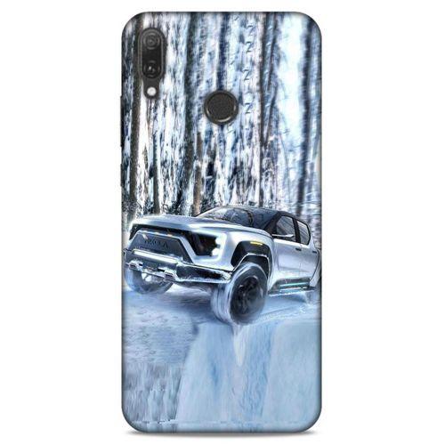 Lopard Huawei Y9 2019 Uyumlu Kılıf PickUpX (46) Core Armor Kılıf Gümüş